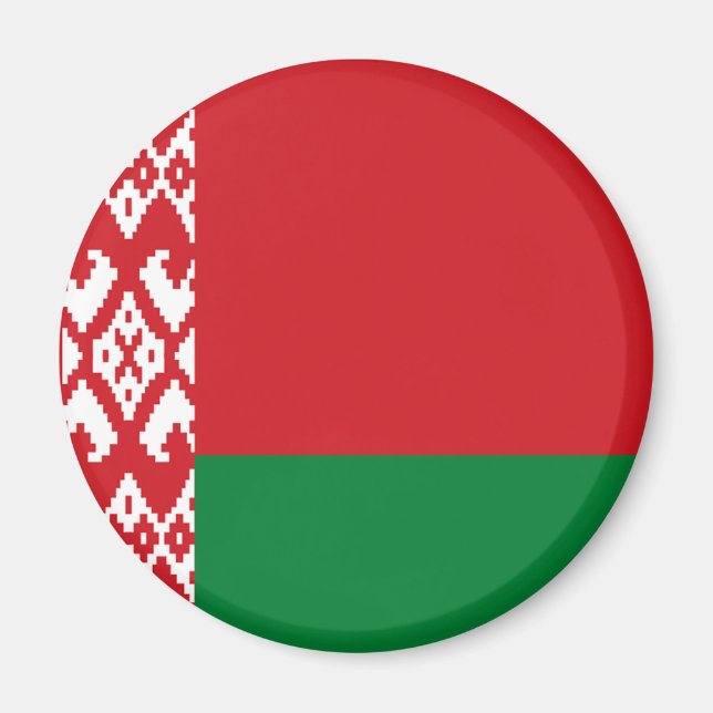 Flagge Weißrusslands Magnet (Vorne)