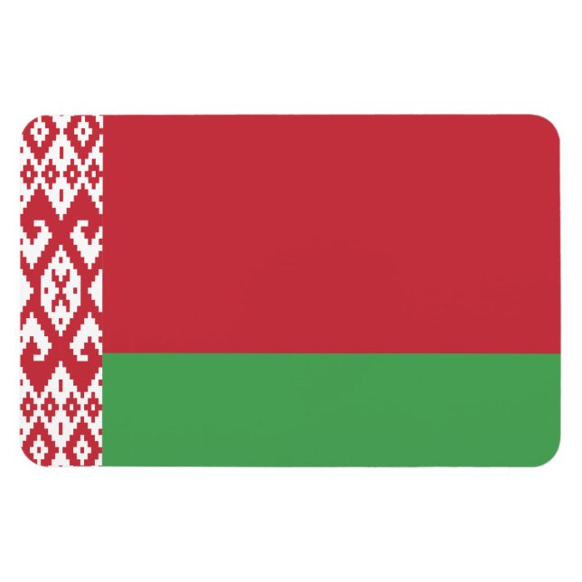 Flagge Weißrusslands Magnet (Horizontal)