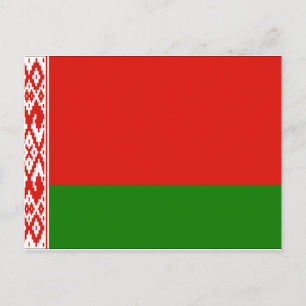 Flagge Weißrusslands Postkarte