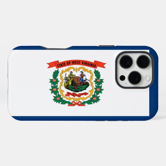 Flagge West Virginia iPhone Hülle (Rückseite (Horizontal))