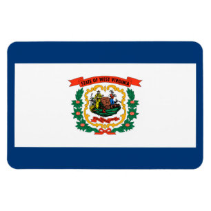 Flagge West Virginia Magnet
