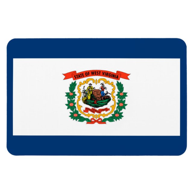 Flagge West Virginia Magnet (Horizontal)