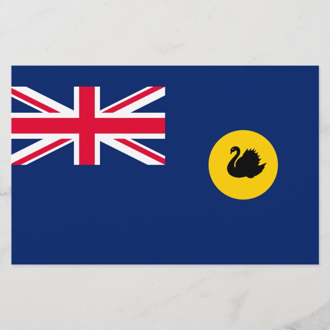 Flagge Western Australien Staat Briefpapier (Vorderseite)