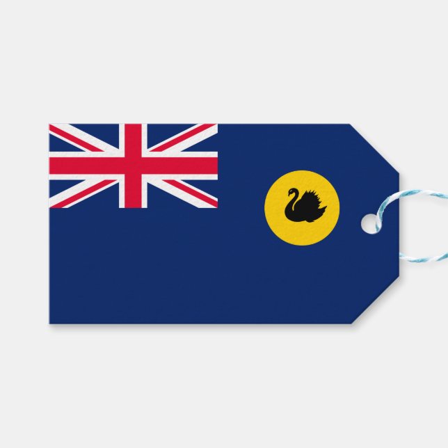 Flagge Western Australien Staat Geschenkanhänger (Vorderseite (Horizontal))