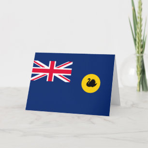 Flagge Western Australien Staat Karte