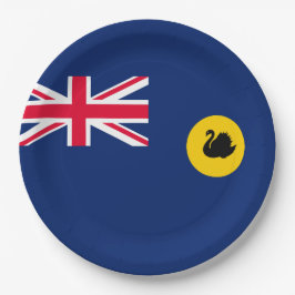 Flagge Western Australien Staat Pappteller