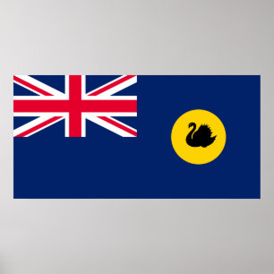 Flagge Western Australien Staat Poster