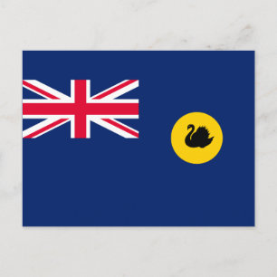Flagge Western Australien Staat Postkarte