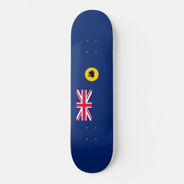 Flagge Western Australien Staat Skateboard (Vorderseite)