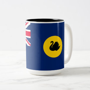 Flagge Western Australien Staat Zweifarbige Tasse