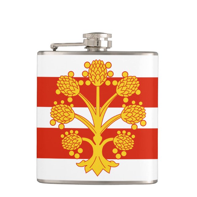 Flagge Westmorlands Hip Flask Flachmann (Vorderseite)