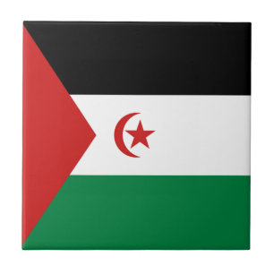 Flagge Westsahara Keramikfliese