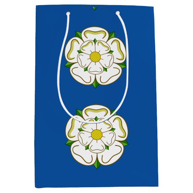 Flagge Yorkshire Mittlere Geschenktüte (Vorderseite)