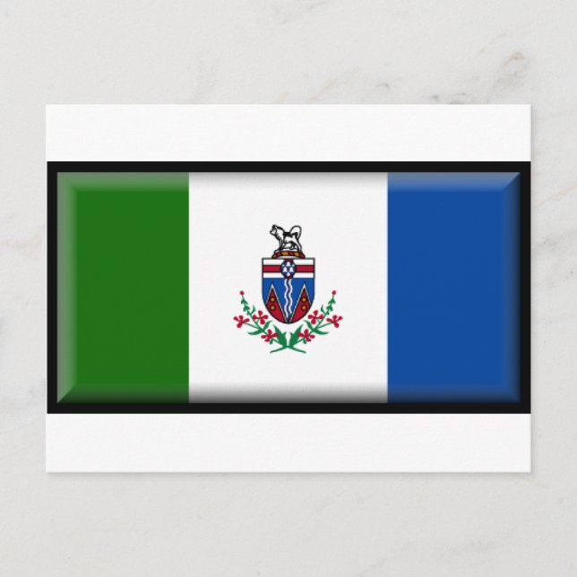 Flagge Yukon (Kanada) Postkarte (Vorderseite)