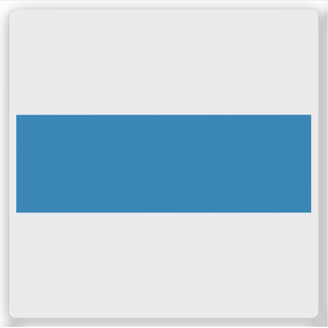 Flagge Zug, Schweiz Aufkleber (Vorderseite)