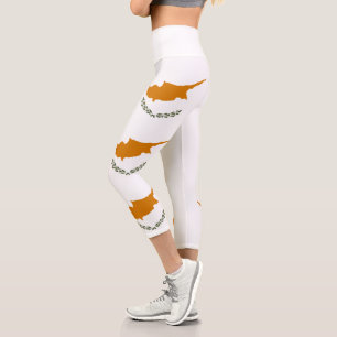 Flagge Zyperns Capri Leggings