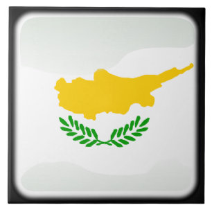 Flagge Zyperns Fliese