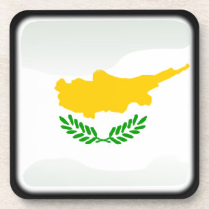 Flagge Zyperns Getränkeuntersetzer
