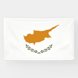 Flagge Zyperns (griechisch-zyprisch) Banner