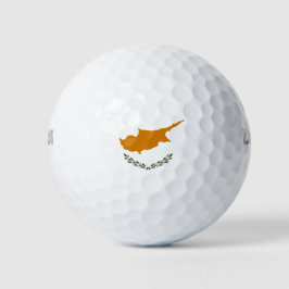Flagge Zyperns (griechisch-zyprisch) Golfball