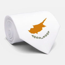 Flagge Zyperns (griechisch-zyprisch) Krawatte