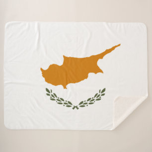 Flagge Zyperns (griechisch-zyprisch) Sherpadecke
