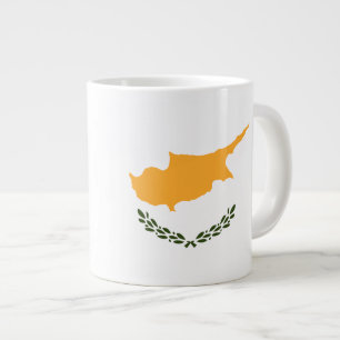 Flagge Zyperns Jumbo-Tasse