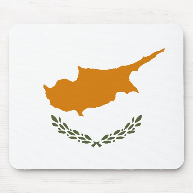 Flagge Zyperns Mousepad (Vorne)