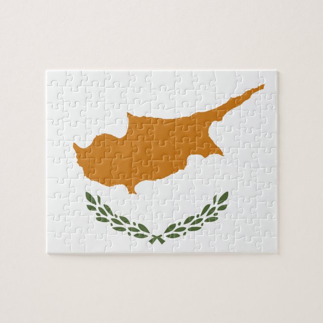 Flagge Zyperns Puzzle (Horizontal)