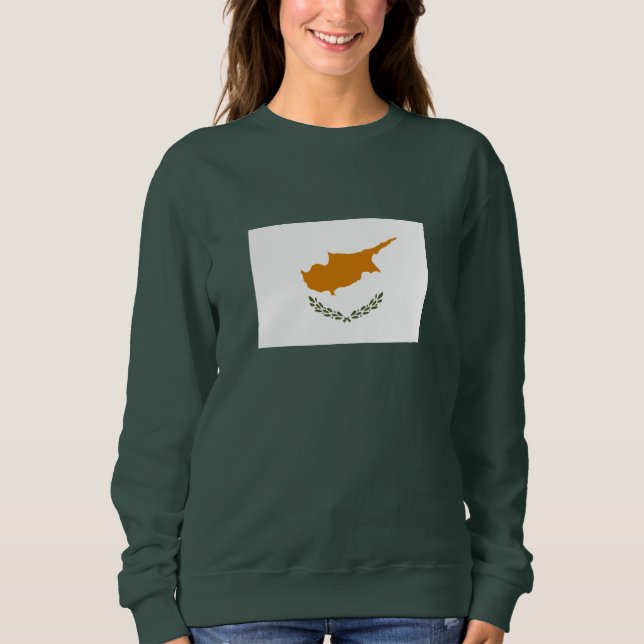 Flagge Zyperns Sweatshirt (Vorderseite)