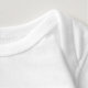 Flaggefußball Jerseybaby-Bodysuitausstattung Baby Strampler (Detail - Hals/Nacken (in Weiß))
