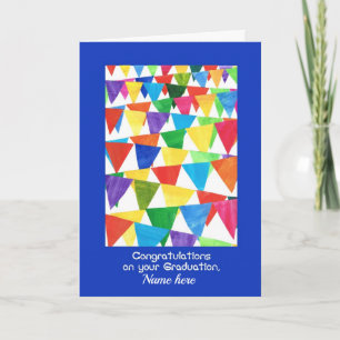 Flaggen-Abschluss-Glückwünsche für irgendeinen Karte