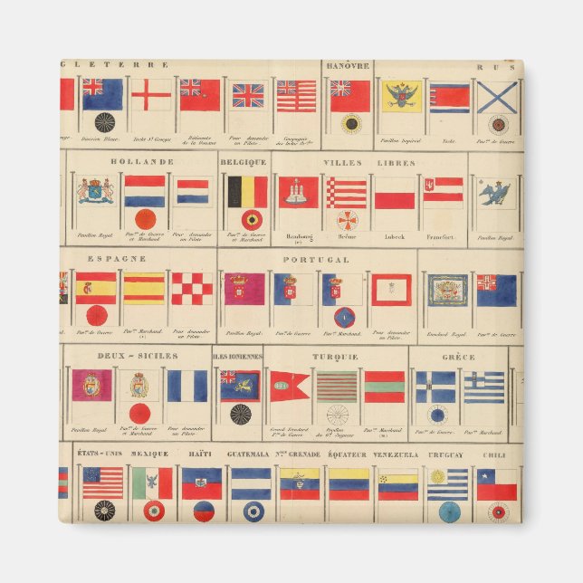 Flaggen, Abzeichen Magnet (Vorne)