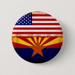 Flaggen Arizonas USA Button