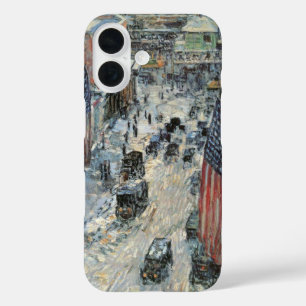 Flaggen auf der 57. Straße von Frederick Childe Ha iPhone 16 Hülle