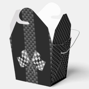 Flaggen auf Streifen-Kohlenstoff-Faser laufend, Geschenkschachtel