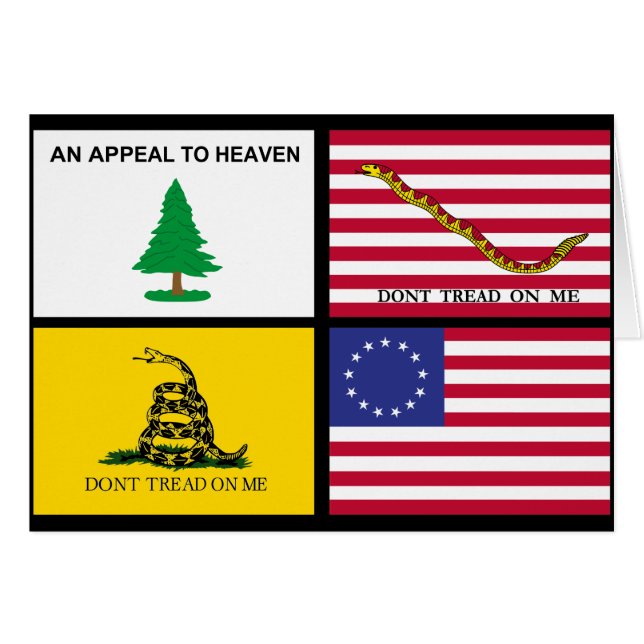 Flaggen der amerikanischen Revolution (Vorderseite (Horizontal))