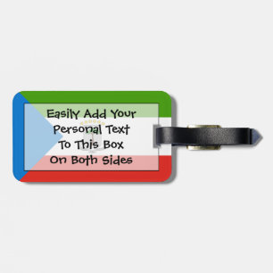 Flaggen der äquatorialen Guinea Einfache ID Persön Gepäckanhänger