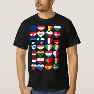 Flaggen der Europäischen Gewerkschaft  T-Shirt