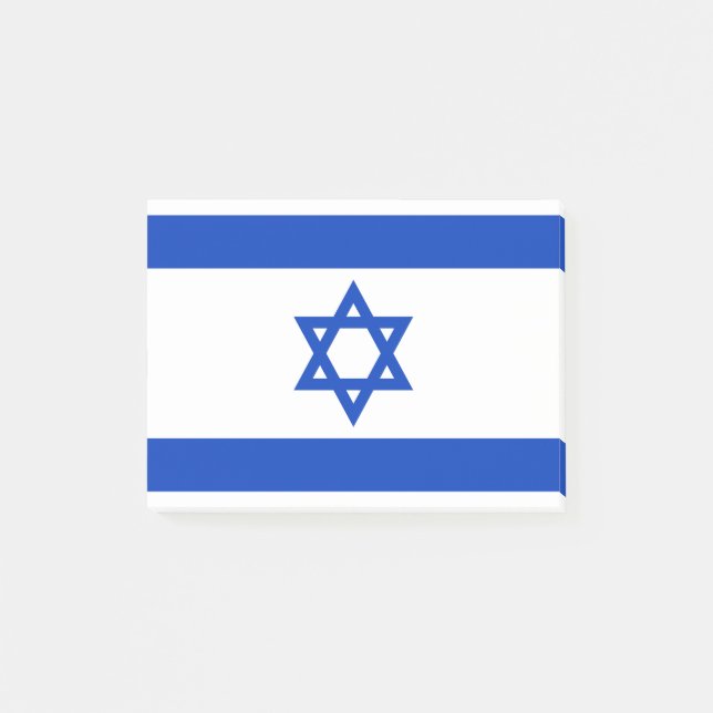 Flaggen der israelischen Post-it®-Notizen Post-it Klebezettel (Vorderseite)