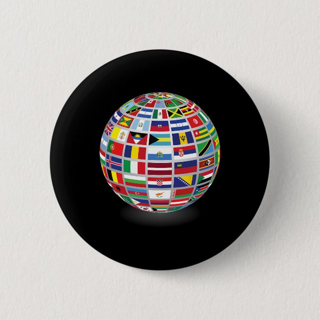Flaggen der Länder der Welt Button (Vorderseite)