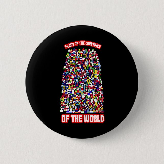 Flaggen der Länder der Welt Button (Vorderseite)