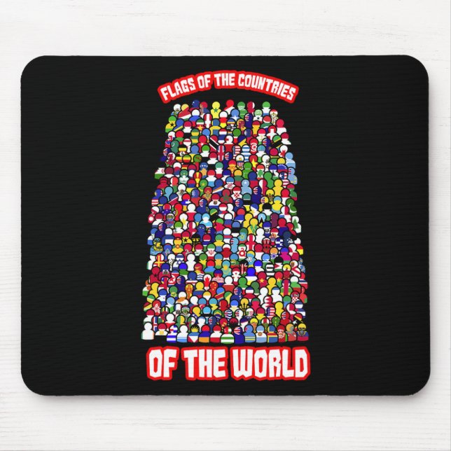 Flaggen der Länder der Welt Mousepad (Vorne)