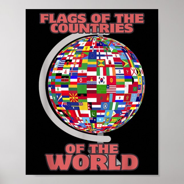 Flaggen der Länder der Welt Poster (Vorne)