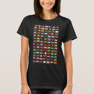 Flaggen der Länder der Welt T-Shirt