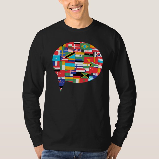 Flaggen der Länder der Welt T-Shirt (Vorderseite)