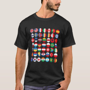 Flaggen der Länder der Welt T-Shirt