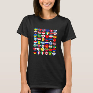 Flaggen der Länder der Welt T-Shirt