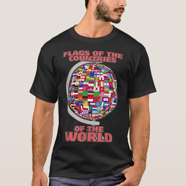 Flaggen der Länder der Welt T-Shirt (Vorderseite)
