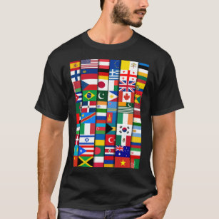 Flaggen der Länder der Welt  T-Shirt